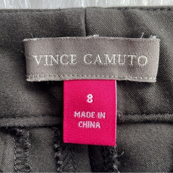 VINCE CAMUTO Skinny Pant Trouser Ponte Size 8 Business Casual Attire Solid Black - Picture 5 of 6